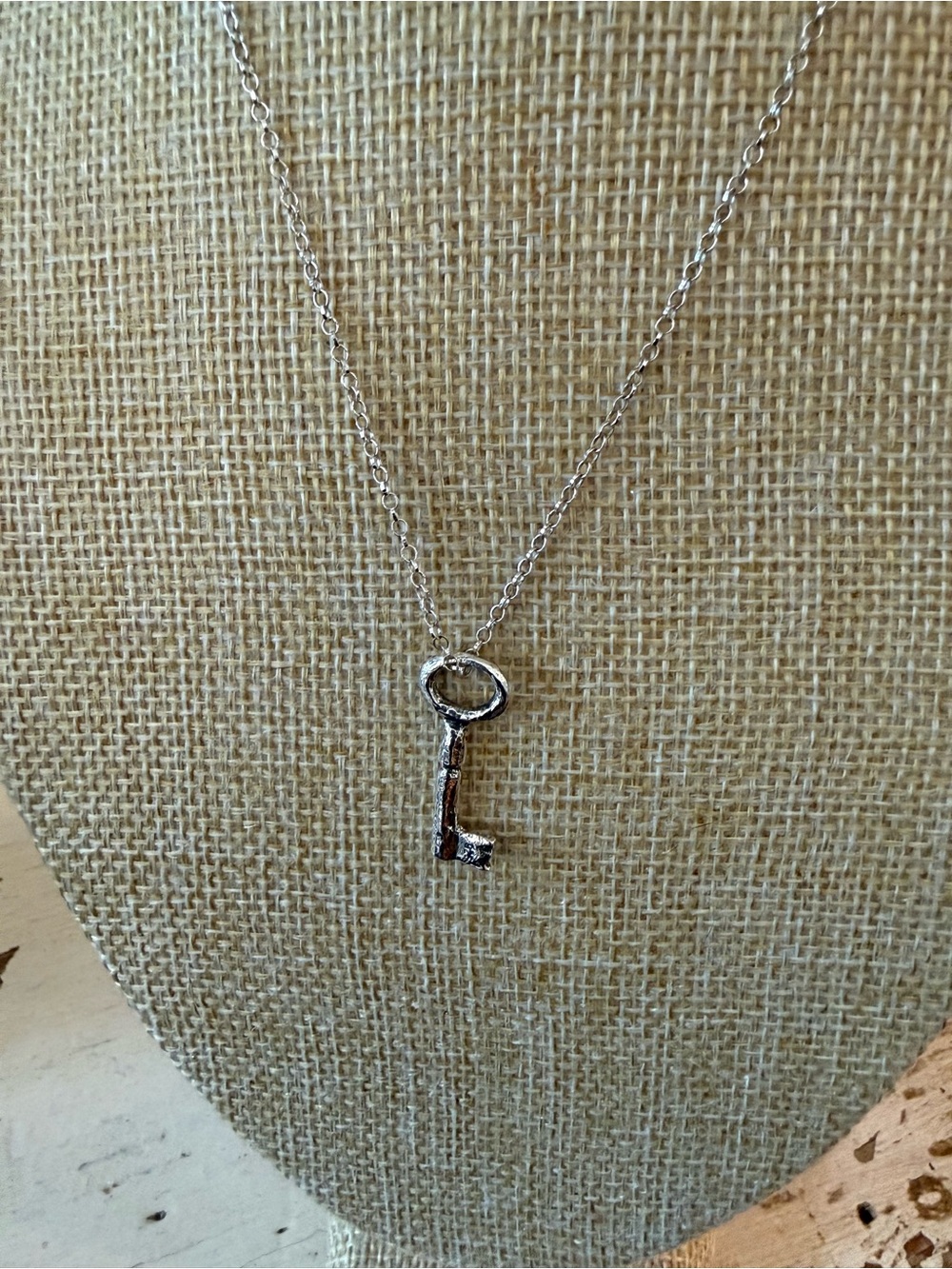 Silver Key Pendant Necklace - Women Jewelry